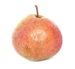Ripe pear isolated on white background.