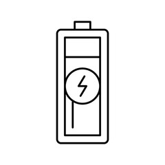 charge battery power energy line icon vector illustration