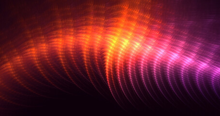 3D rendering abstract multicolor technology fractal light background