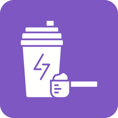 Shake Multicolor Round Corner Glyph Inverted Icon