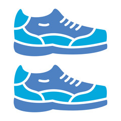 Shoes Glyph Two Color Icon