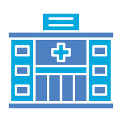 Obraz premium Hospital Glyph Two Color Icon