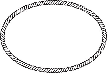 rope border circle pattern frame vector illustration.