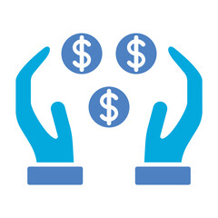 Charity Glyph Two Color Icon