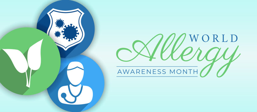World Allergy Awareness Month Illustration Background Design