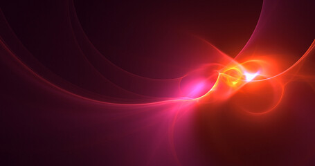 3D rendering abstract colorful fractal light background