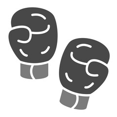 Boxing Glove Greyscale Glyph Icon