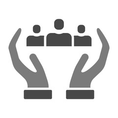 Awareness Greyscale Glyph Icon