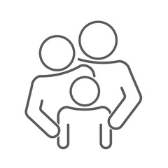 Family icon. Parents and child set vector illustration design isolated