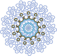 Winter openwork decorative snowflakes.