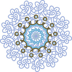 Winter openwork decorative snowflakes.