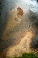 beach strand view from above