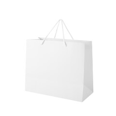 White shopping bag cutout, Png file