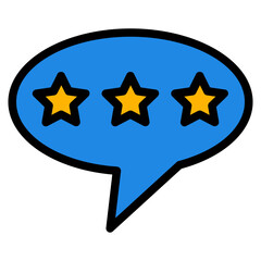 rating filled outline icon