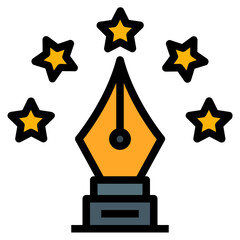 trophy filled outline icon