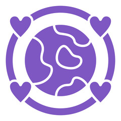 Globe Multicolor Glyph Icon