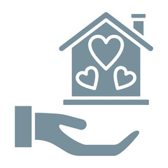 Homeless Multicolor Glyph Icon