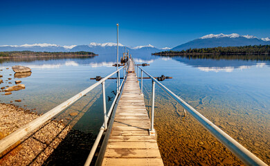 Obraz premium Te Anau Downs, New Zealand