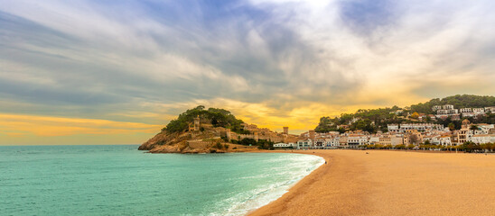 Tossa de Mar- beautiful beach on Costa brava- Spain