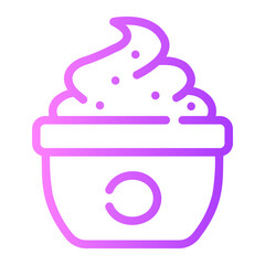 body scrub gradient icon