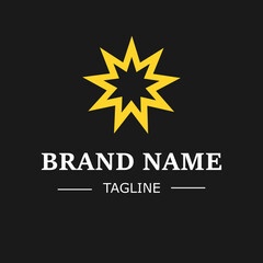 Business company vector logo. Sunshine logo. Technology logo. Brand Name. Vector