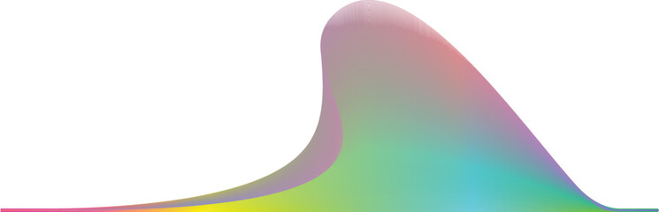 Vector Illustration .Fluid gradient. Line Logo . Colorful sound wave equalizer .Design element . Abstract liquid shape .