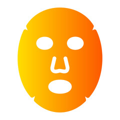 facial mask gradient icon