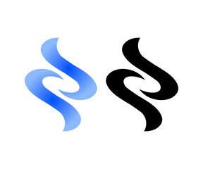 S letter book  logo design. Education logo icon design