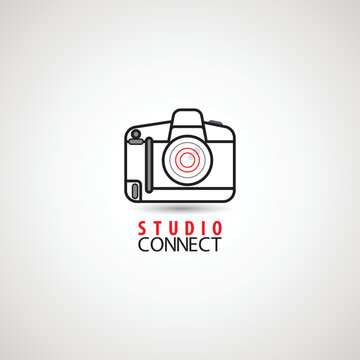 logo camera the photographer, Modern Camera Photography Logo Design Vector