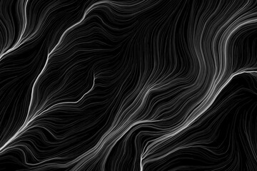 Silk Lines texture acting like nerves on a black screen, backdrop colored hair lines