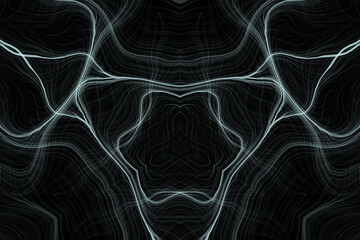 Silk Lines texture acting like nerves on a black screen, backdrop colored hair lines