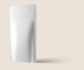 Clean Coffee Package Mockup on a Screen with Shadows 