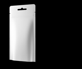 Clean Coffee Package Mockup on a Screen on Backdrop