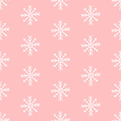 Seamless pattern with snowflakes