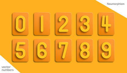 A digit from 0 to 9.Three-dimensional Infographics design.