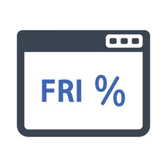 Friday discount icon