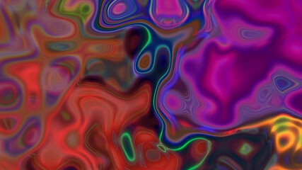 Abstract multicolored gradient luminous liquid background