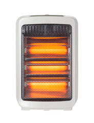 Halogen light heater isolated on a white background