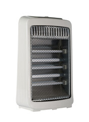 Halogen light heater isolated on a white background