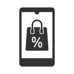 Online shopping offer icon