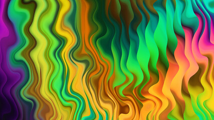 Abstract multicolored gradient luminous liquid background