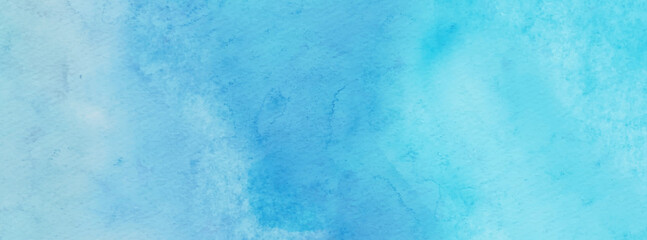 Obraz premium Abstract blue watercolor paint background. Vector illustration