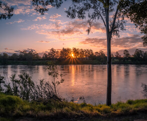 Sunset on the River