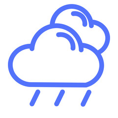 Climate Clouds Forecast Light Rain Weather Icon