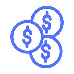 Coins Dollar Finance Income Invest Money Icon