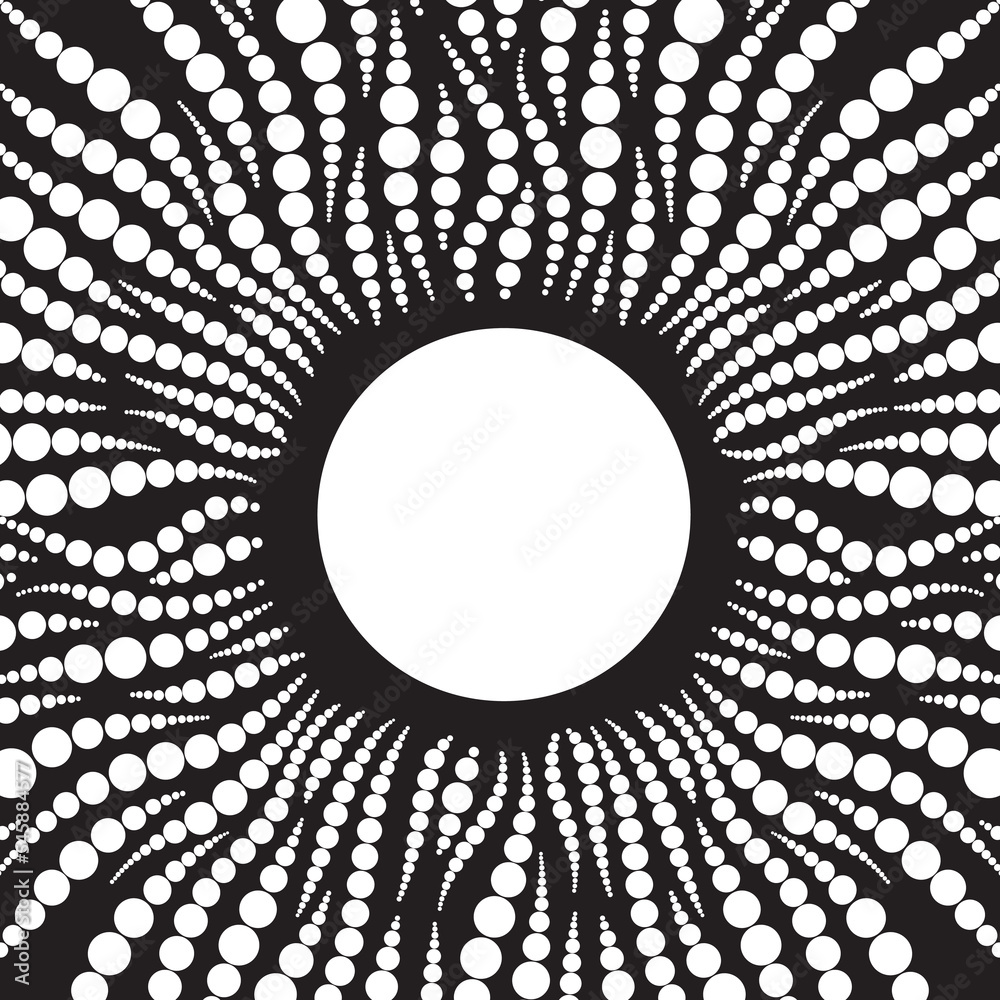 Wall mural background with circles. abstract background for design. vector background with circles.