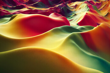 Colorful wave art design