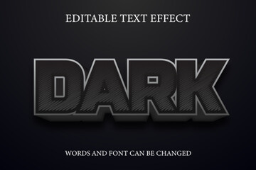 Dark 3d style text effect