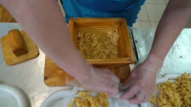industrial production of Tatar national sweet chak-chak