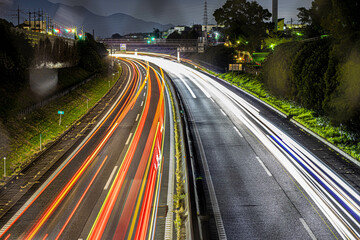 高速道路夜景